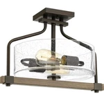 Barnes Mill Collection 2-LIGHT Antique Bronze Semi-flush Mount. Fixed Price $199.99.