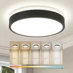 Ken & Ricky Dimmable Led Flush Mount Ceiling Light Fixture, 5-COLOR Temp, 24W. Fixed Price $80.15.