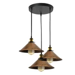 Vintage 3 Way Metal Shade Pendant Ceiling Lamp Fixture Hanging Lighting. Fixed Price $35.99.
