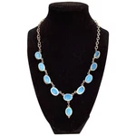 Elegant Blue Oval Pendant Necklace. Fixed Price $12.00.