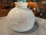 Antique Nulite Embossed Milk Glass Lamp Shade Match-lite No. 110M Replacement. Fixed Price $165.00.
