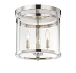 Savoy House 6-1043-3 Nickel Penrose 3-LIGHT 13"W Semi-flush Ceiling Fixture. Fixed Price $193.60.