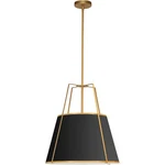 Dainolite Lighting TRA-1P-GLD-BK Trapezoid Pendant Gold With Black. Fixed Price $340.00.