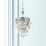Crystorama Calypso 7 1/2" Wide Chrome And Crystal Mini Pendant. Fixed Price $238.40.