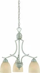 Thomas Lighting Triton 3-LIGHT Moonlight Silver Traditional Dry Rated Chandelier. Fixed Price $64.95.