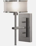 Murray Feiss Lighting WB1378BS Casual Luxury Wall Sconce Brushed Steel -open Box. Fixed Price $55.97.
