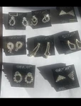 Orion Drops Austrian Crystal Rhinestone Silver Chandelier Dangle Earrings. Fixed Price $14.00.