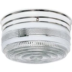 Nuvo Light 10" Flush Mount, Crystal / White Drum, Polished Chrome SF77-102. Fixed Price $41.99.