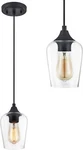 Black Pendant Light For Kitchen Island, Fixture W/hanging Cord. Fixed Price $11.47.