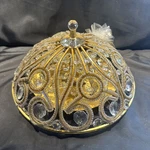Ships Free Wow Portfolio Sequina 13 Specialty Antique Gold Flush Mount Light. Fixed Price $165.00.