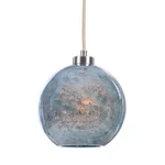 Uttermost Gemblue 1-LIGHT Coastal Steel And Glass Mini Pendant Blue/nickel. Fixed Price $367.20.