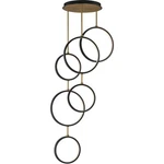 ET2 Contemporary Lighting E24325-BKGLD Hoopla Pendant Black And Gold. Fixed Price $1768.00.