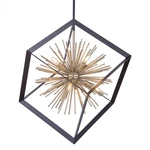 Artcraft Lighting AC11440 Sunburst 8 32"W Pendant - Black. Fixed Price $1982.30.