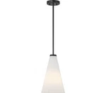 Savoy House 7-8840-1-89 Bristol Pendant, 1-LIGHT 60 Watts, Matte Black. Fixed Price $138.91.