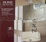 Home Decorators Collection Bourland 3-LIGHT Polished Chrome Pendant New. Fixed Price $54.99.