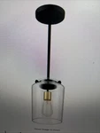 Hampton Bay Mullins 6.75 1-LIGHT Honey Gold Mini Pendant Hanging. Fixed Price $30.00.