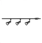 New Hampton Bay 44 Linear Track Lighting Kit Black 3-LIGHT Halo Gen. Fixed Price $39.99.