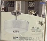New Progress Lighting P2851-09 Alexa Semi Flush Mount Brushed Nickel. Fixed Price $67.50.
