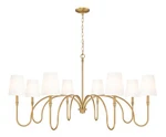 Z-lite 4505-8 Jisele Light 59"W Chandelier Brass. Fixed Price $904.00.