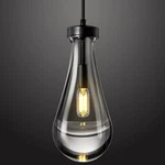 Raindrop Pendant Lights Kitchen Island Teardrop Black Hanging Fixtures .... Fixed Price $223.19.