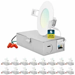 Sunperian 16-PACK 3" Ultra-thin Led Recessed Light J-box 5 Color Option. Fixed Price $224.95.