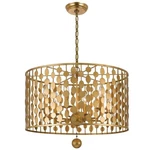 Crystorama Layla 5-LIGHT Chandelier 545GA Polished Antique Gold Elegant Lighting. Fixed Price $430.00.