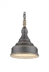 Golden Lighting Keating 1-LIGHT Antique Black Iron Pendant 0806-S Abi. Fixed Price $104.78.