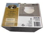 Hampton Bay Flush Mount Light Fixture Elements 385 477. Fixed Price $13.00.