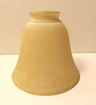 Quorum 2.25" Fitter Amber Frost Textured Inside Fan Glass Bell Shade 2812G New!. Fixed Price $24.99.