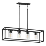 Maxim 10288CLBK Lateral 4 Light Linear Pendant-black. Fixed Price $348.00.