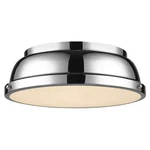 Golden Lighting 3602-14-CH Duncan 14"W Flush Mount Chrome. Fixed Price $129.99.