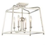 Crystorama Libby Langdon For Sylvan Light Ceiling, Nickel 2243-PN-NOSHADE. Fixed Price $318.40.
