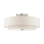 Livex Meridian 6 Light Semi Flush Mount, Brushed Nickel 45849-91. Fixed Price $775.96.