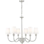 Z-lite 1950-6BN Katerina Light 32 Inch Brushed Nickel Chandelier Ceiling. Fixed Price $570.00.