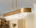 Kichler 44160NBRLED - Serene 36 1/2" Wide Gold Chandelier Natural Brass. Fixed Price $449.99.