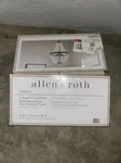 Allen + Roth Emilia 5 Light Chandelier Matte Black Clear Faceted Crystal. Fixed Price $60.00.
