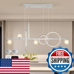 Oranoor Modern Led Pendant Lights Dimmable 47IN Silver Chandelier Lighting. Fixed Price $254.01.
