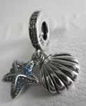 Tropical Starfish & Seashell Pendant Under The Pandora Charm Holidays Hawaii. Fixed Price $31.99.
