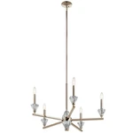 Kichler Lighting Calyssa 5-LIGHT Chandelier Polished Nickel. Fixed Price $159.95.
