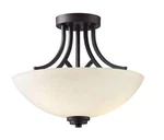 Canarm ISF421A03 Somerset Light 15"W Semi Flush Bowl Ceiling - Bronze. Fixed Price $140.40.