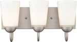 Ml Lighting Ivey Lake 3 Bath VANITY-8" Tall 16" Wide-satin Nickel. Fixed Price $89.00.