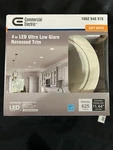 Commercial Electric 4" Led Ultra Low Glare Recessed Trim (bulbs Inc.) - Set Of. Fixed Price $49.99.