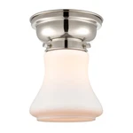 Innovations Bellmont Light Flush Mount, Nickel/m White 623-1F-PN-G191. Fixed Price $105.60.