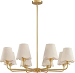 Modern Gold 8-LIGHT Chandelier For Dining Room, Kitchen, Living Entryway. Fixed Price $219.99.