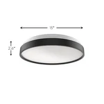 Led Flush Mount Ceiling Light Fixture 10/15 In. Matte Black Round Dimmable. Fixed Price $29.99.