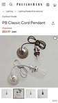 Pottery Barn Classic Pendant Adjustable Pole Kit Lighting Fixture 3618188 Bronze. Fixed Price $30.00.