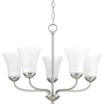 Progress Lighting P4770 Nickel Classic 5-LIGHT 22"W Chandelier. Fixed Price $88.49.