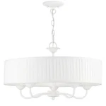 Livex Lighting 41775 Edinburgh 23"W Taper Candle Drum - White. Fixed Price $399.98.