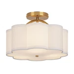 Semi Flush Mount Ceiling Light, 11.8" Modern 3-LIGHT Fixture With Petal-shape.... Fixed Price $68.66.
