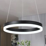 Mccokaige 12" Black Led Chandelier Modern 1RING-11.8",. Fixed Price $64.99.